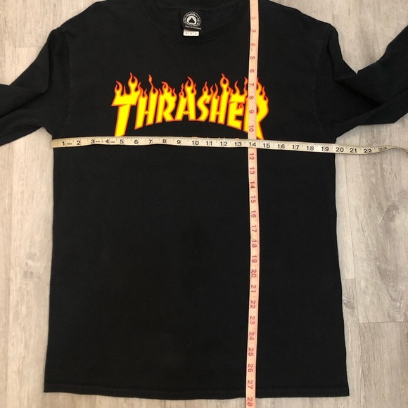 Vintage Thrasher Flame Logo Shirt Men Medium - Picture 5 of 5